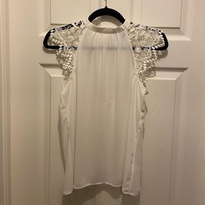 Express white lace blouse